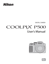 Nikon Coolpix P500 User manual