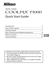 Nikon COOLPIX P1000 Quick start guide