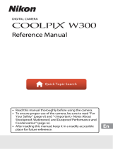 Nikon COOLPIX W300 User manual