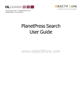 OBJECTIF LUNE PlanetPress Search 7.5 Operating instructions