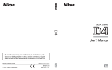 Nikon D4 User manual