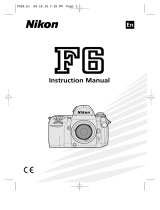 Nikon F6 User manual