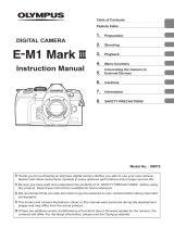 Olympus E-M1 Mark III User guide