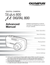 Olympus Mju DIGITAL 800 Advanced manual Owner's manual