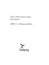 Palm Treo 270 GPRS 1.1 Windows Edition User guide