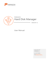 Paragon Hard Hard Disk Manager 16 User manual