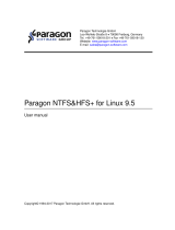 Paragon NTFS NTFS & HFS+ for Linux 9.5 Operating instructions