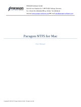 Paragon NTFS NTFS for Mac OS X 15 User manual