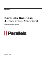 Parallels Business Automation Standard 4.5 Installation guide