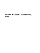Parallels H-Sphere 3.6.2 User guide