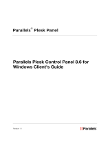 Parallels Plesk Plesk Panel 8.6 Windows User guide