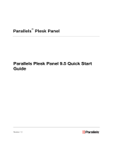 Parallels Plesk Plesk Panel 9.5 Quick start guide