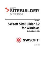Parallels Plesk SiteBuilder 3.2 Windows Installation guide