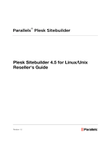 Parallels Plesk Plesk SiteBuilder 4.5 Unix User guide