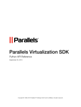 Parallels Virtualization Virtualization SDK User manual