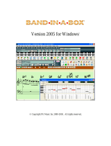 PG Music Band in a Box 2005 Windows User guide