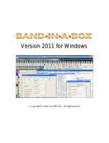 PG Music Band in a Box 2011 Windows User guide