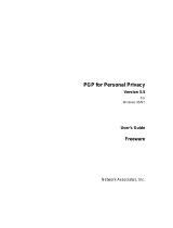 PGP 5.5 for Windows 95 NT User guide