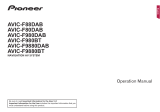 Pioneer AVIC F80 DAB User manual
