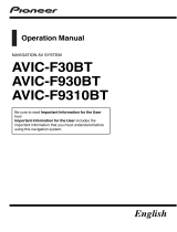 Pioneer AVIC F30 BT User manual