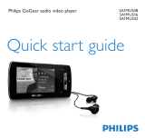Philips SA1 SA1MUS04 Quick start guide