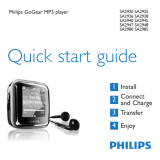 Philips SA2928 Quick start guide
