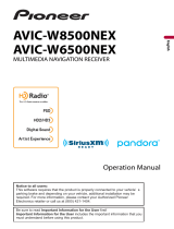 Pioneer AVIC W8500 NEX User manual