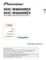 Pioneer AVIC W6600 NEX User manual