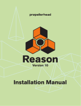 Propellerhead Reason 10.0 Installation guide