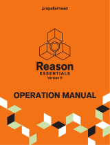 Propellerhead Reason Essentials 9.5 Operating instructions