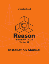 Propellerhead Reason Essentials 10.0 Installation guide