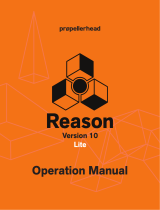 Propellerhead Reason Lite 10.3 Operating instructions