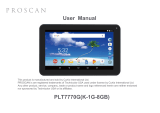ProScan PLT7770-G K-1G-8GB User manual