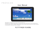 ProScan PLT7774-G K-1G-8GB User manual