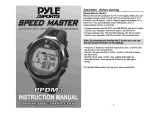 Pyle Sports Speed master PPDM3 User manual
