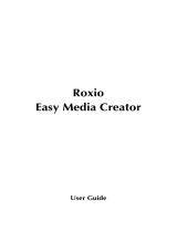 Roxio Easy Media Creator 10 Operating instructions