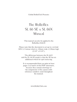 Rollei Rolleiflex SL66 SE Owner's manual