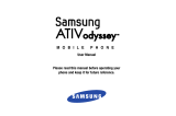 Samsung ATIV Odyssey Verizon Wireless User manual