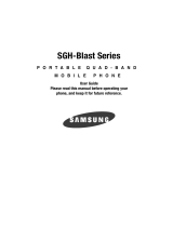 Samsung SGH-Blast Series User manual