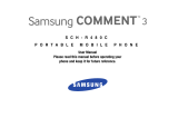 Samsung SCH-R480C Comment 3 Cricket User manual