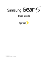 Samsung Galaxy Gear S Sprint User guide