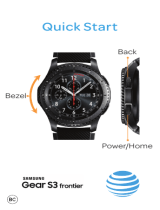 Samsung SM Series User Gear S3 AT&T Quick start guide