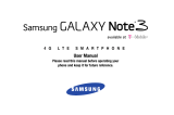 Samsung SM-N900T T-Mobile User manual