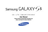 Samsung Galaxy S 5 4G LTE Cricket Wireless User manual