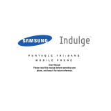 Samsung Indulge Cricket Wireless User manual