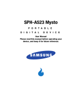 Samsung SPH a523 User manual
