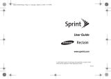 Samsung Reclaim Sprint User guide