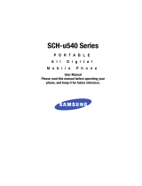 Samsung SCH U540 User manual