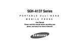 Samsung SGH-A137 AT&T User manual