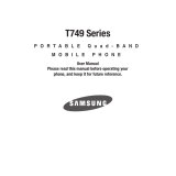 Samsung SGH-T749 T-Mobile User manual